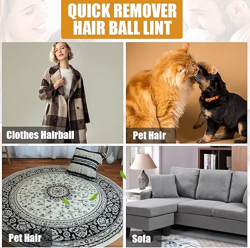 Miniatura 7 de 3 unidades de removedor de pelo de mascotas, removedor de pelusas, rastrillo de alfombra, limpiador de pelusas, raspador de alfombras, removedor