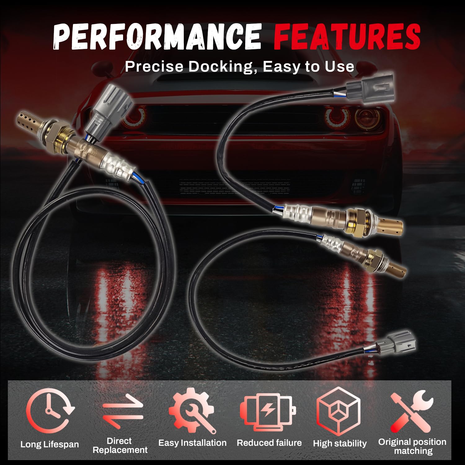 2Pcs 89467-33040+1Pcs 89467-42020+1Pcs 234-4603 Upstream Downstream O2 Oxygen Sensor Compatible with 2001 2002 2003 Toyota RAV4 2.0L