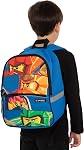 LEGO Backpack, Ninjago Boys Backpacks, Ninja School Backpack For Kids, Blue, One Size