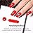 Beetles Red Gel Nail Polish - 15ml Classic Bright Red Soak Off UV LED Gel Polish Same Color Bottle for Salon DIY Manicure Gift for Women