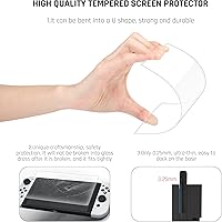 Vista 5 de GLDRAM Case for Nintendo Switch OLED Model 2021 with Screen Protector and 4 PCS Thumb Caps, Protective Hard Cover for Switch OLED Console & JoyCon