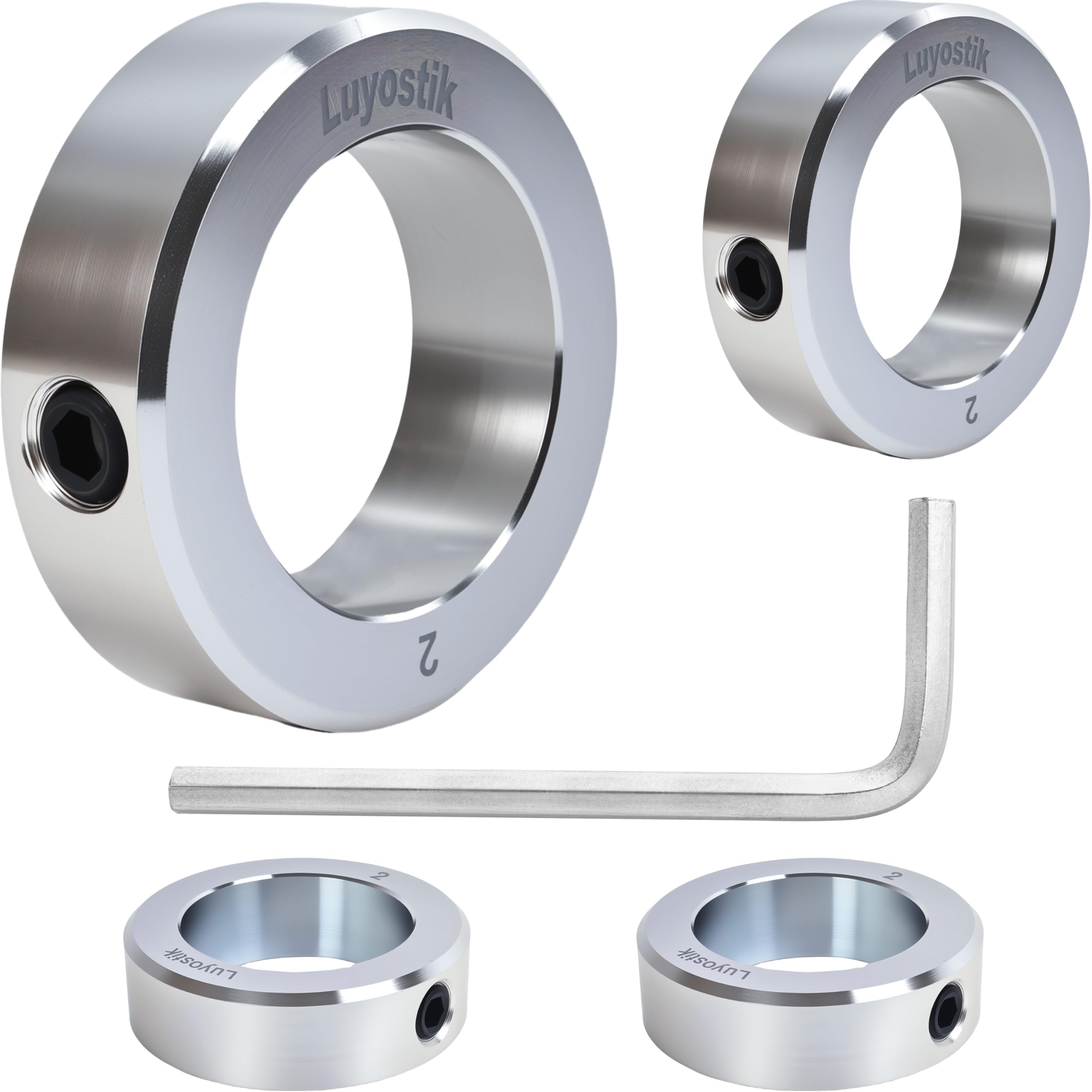 Zinc Plated Shaft Collars - 8 Pack -24 Zinc Plated Shaft Collars - 8 Pack -24