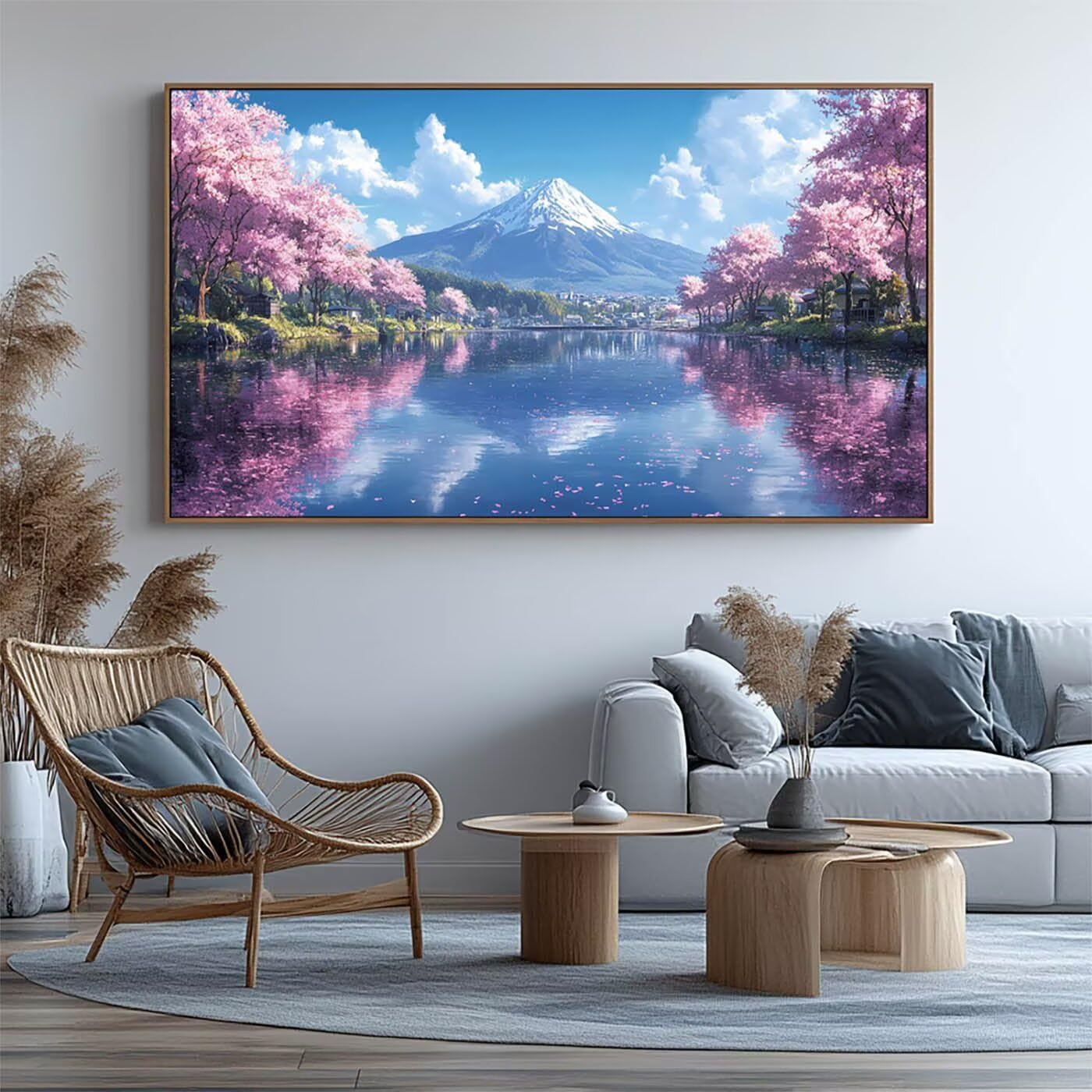 Zestawy sztuki diamentowej dla dorosłych, góra Fuji, malarstwo diamentowe, zestawy do samodzielnego wykonania, zestawy sztuki ściennej dla dorosłych, pełne wiercenie obrazu według numerów, 150 x 60 cm