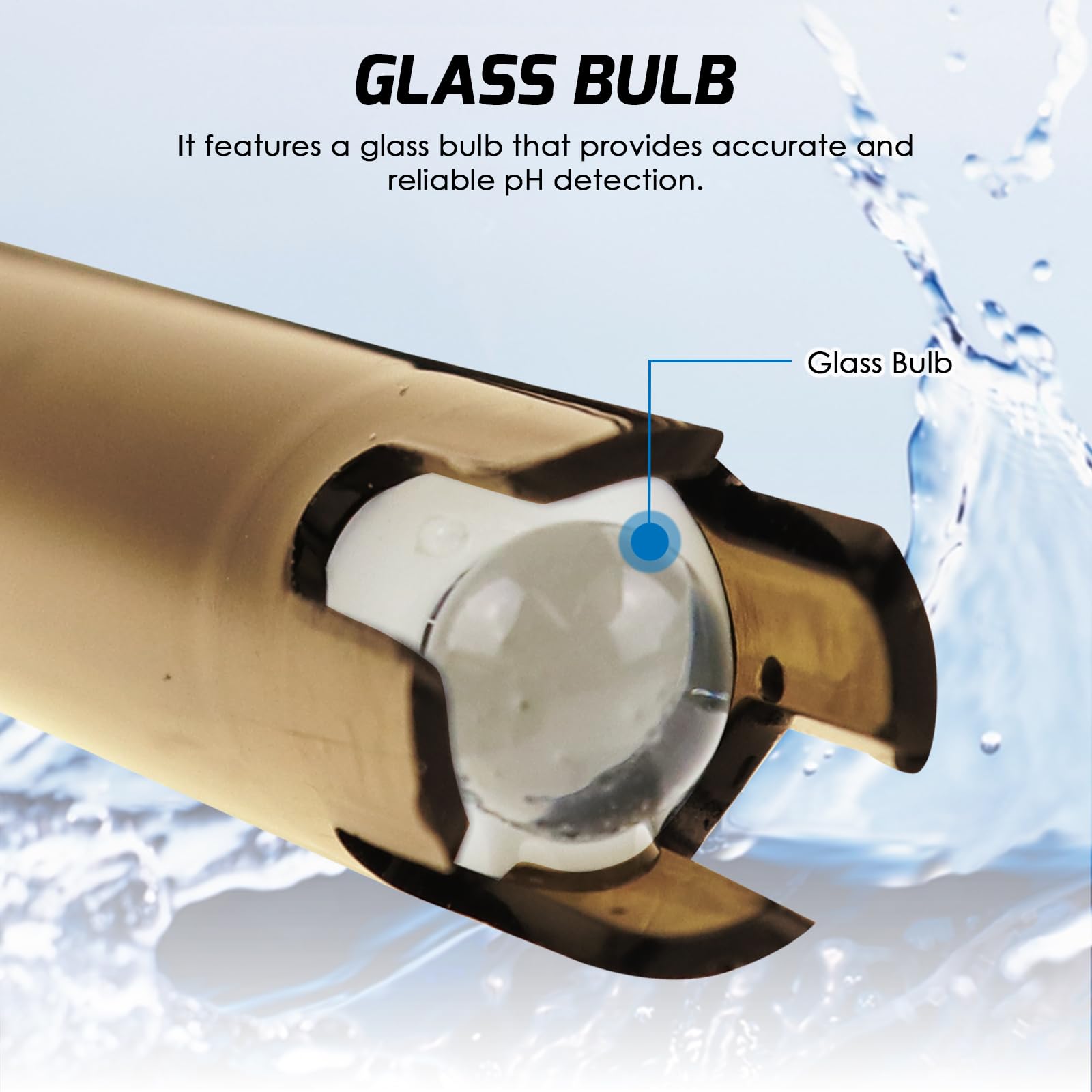 Câble d'électrode pH de remplacement, sonde 0-14pH avec connecteur BNC, 200 cm, pour tester les liquides : océan, eau de mer, pluies acides.