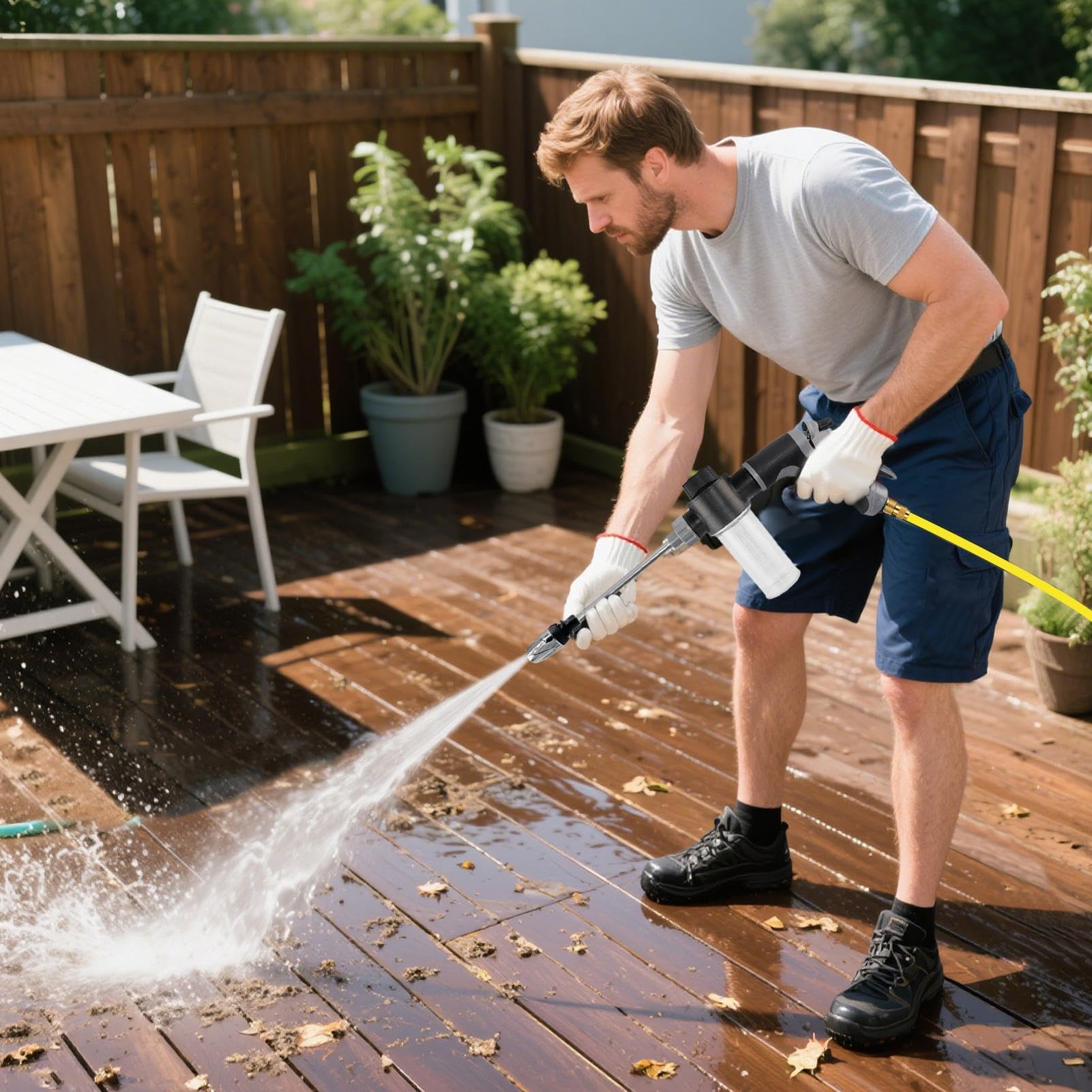Boquilla para Manguera de Alta Presión Herramienta Ajustable, Fácil | Kit De Lanza Con Boquilla Para Jardinería Para lavado de coches, aceras y patio