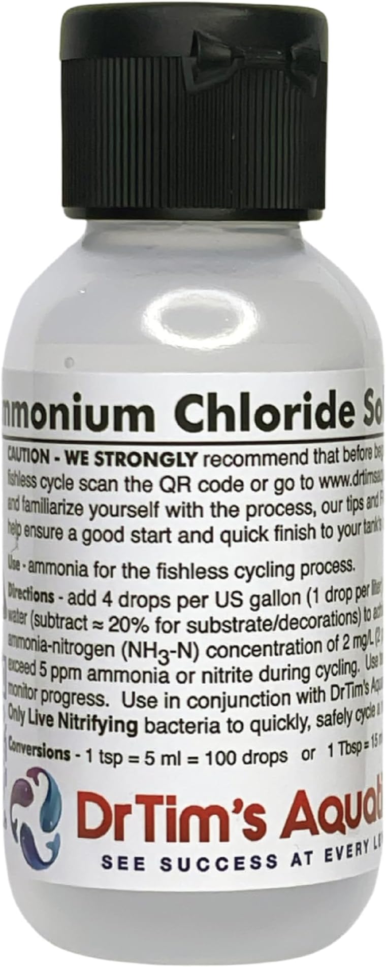 (60ml) - Dr. Tim's Ammonium Chloride Aquarium Treatment