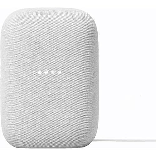 Google Audio Bluetooth Speaker - Wireless Music Streaming, Powerful Sound, Assistant Built-in, Wi-Fi and Bluetooth Connectivity, Smart Home Control, Stereo Pairing - Chalk