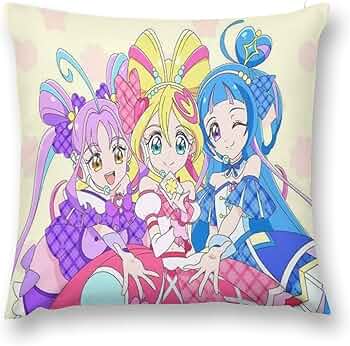 Amazon｜キミとアイドルプリキュア♪両面印刷枕カバー腰枕カバー室内