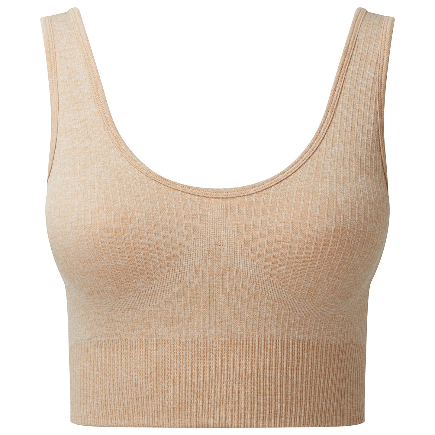 Tri Dri Womens/Ladies Multisport Ribbed Seamless 3D Bra (L) (Nude Melange)