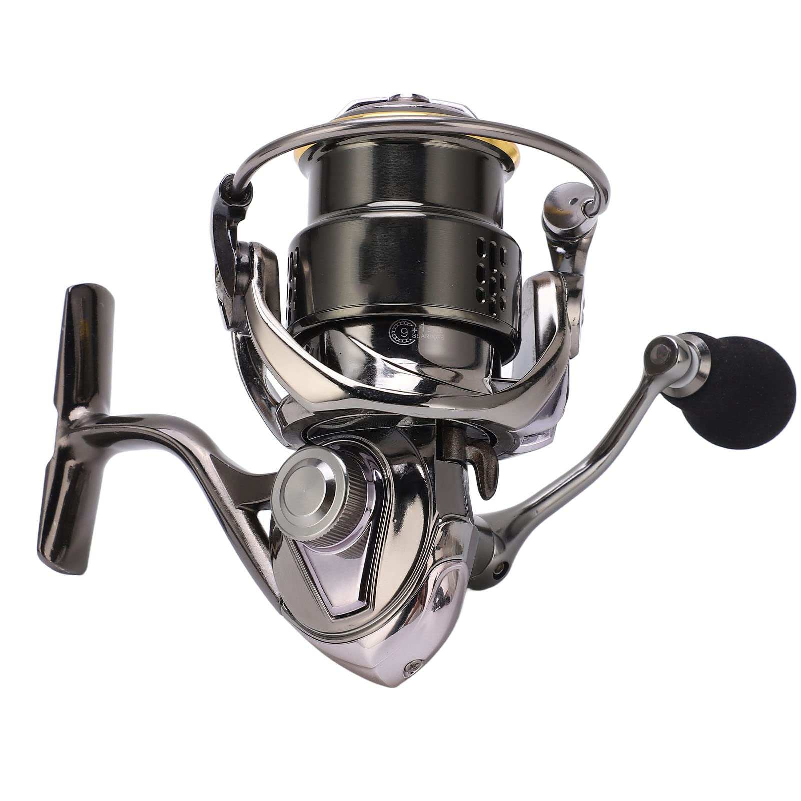 Changor Kołowrotek 9+1BB Lekki, Szybki Kołowrotek Spinningowy do Połowów morskich. Wytrzymały Aluminium