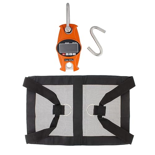 Miniatura 4 de Rural365 - Báscula digital para colgar becerros y cabestrillo para becerro y pesaje de 660 libras