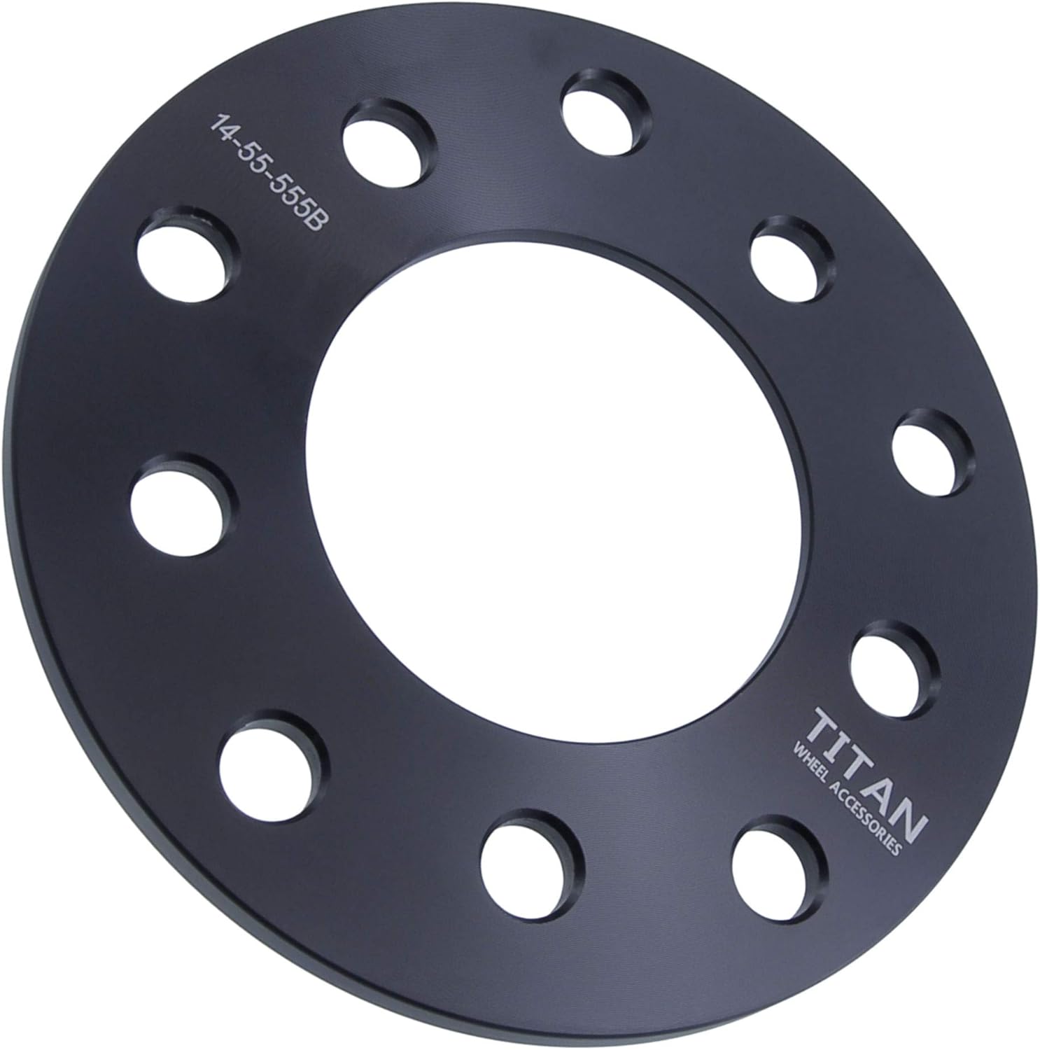 1/4" 5x5.5 Wheel Spacers - Wider Stance, Increased Clearance, Fits Dodge Fits Ram Fits Ford Bronco Trucks - 1/4 Inch, 5x139.7 - Set of 4 - Black