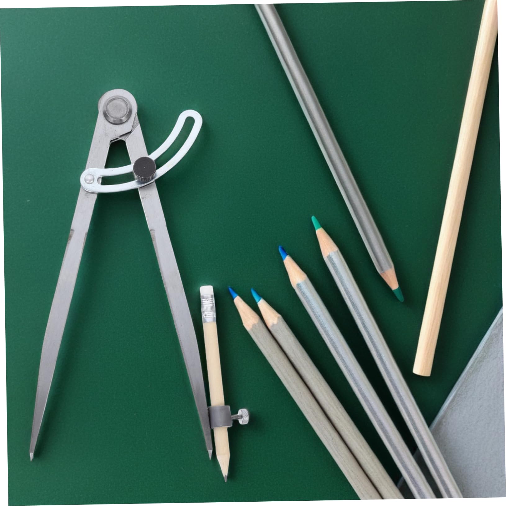 1 Set Compasso Ad Ala Con Portapenne Compasso Per Lavorazione Del Legno Per Disegno Di Precisione Geometria Carpenteria Strumenti Di Misurazione Accurati