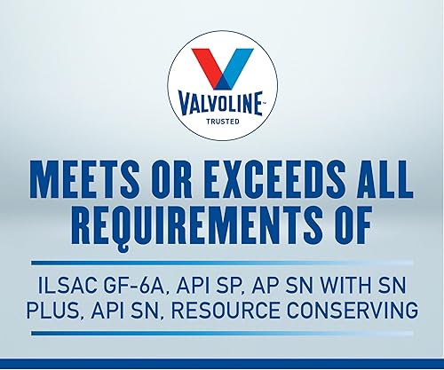 Miniatura 5 de Valvoline Aceite de motor híbrido para vehículo completamente sintético SAE 0W-20 de 1 cuarto de galón, caja de 6