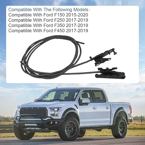 Miniatura 2 de Cable de vidrio para techo corredizo compatible con Ford F150 2015-2020 2017-2019 Ford F250 F350 F450 Reemplazo # FL3Z16502C22
