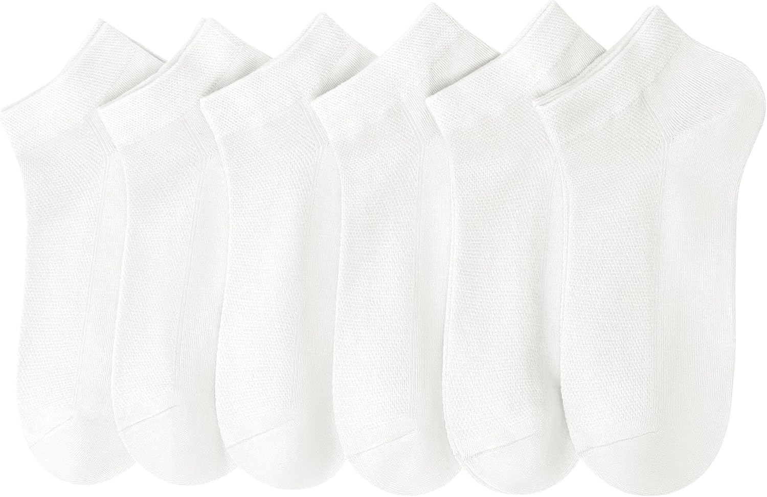Womens Thin Rayon Bamboo Breathable Ankle Socks Soft Low Cut Comfortable Sock Lightweight Ladies Mesh Sock 6 Pairs