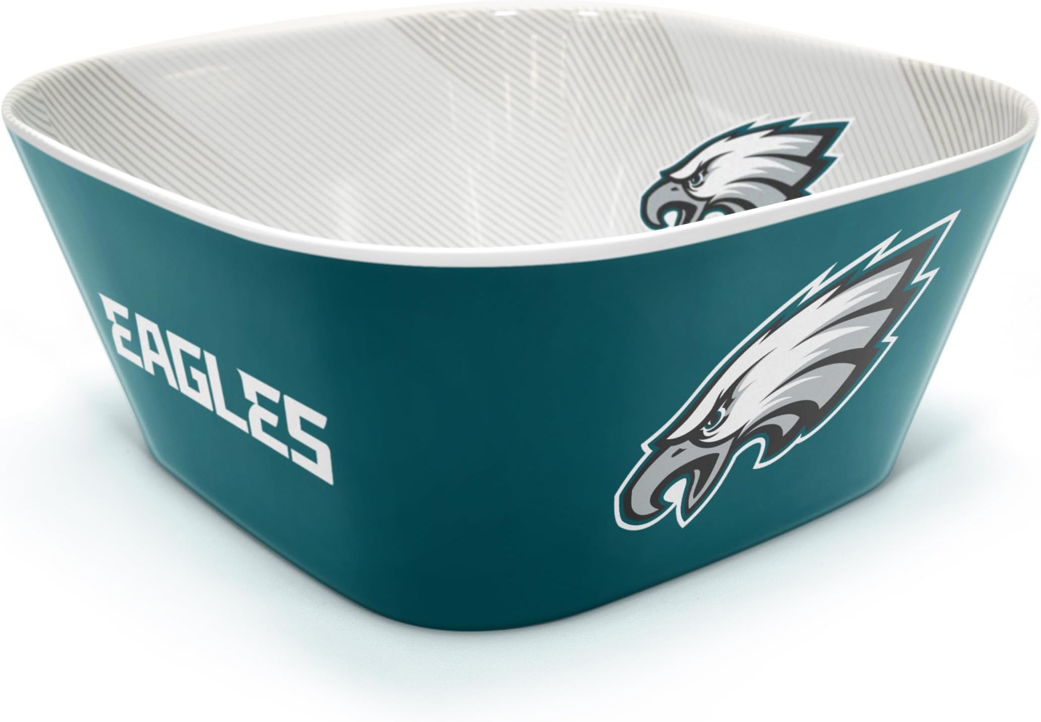 YouTheFan NFL Officially-licensed Large Party Bowl - 100% Melamine, dishwasher safe, BPA free - holds large bag of chips - sleek design - perfect for game day or any day
