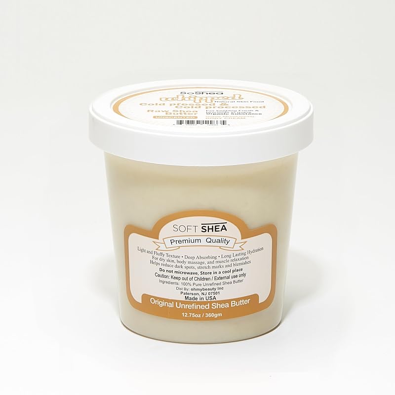 SoShea Manteiga de Karité Batida sem Fragrância Ivory Original, 326 g