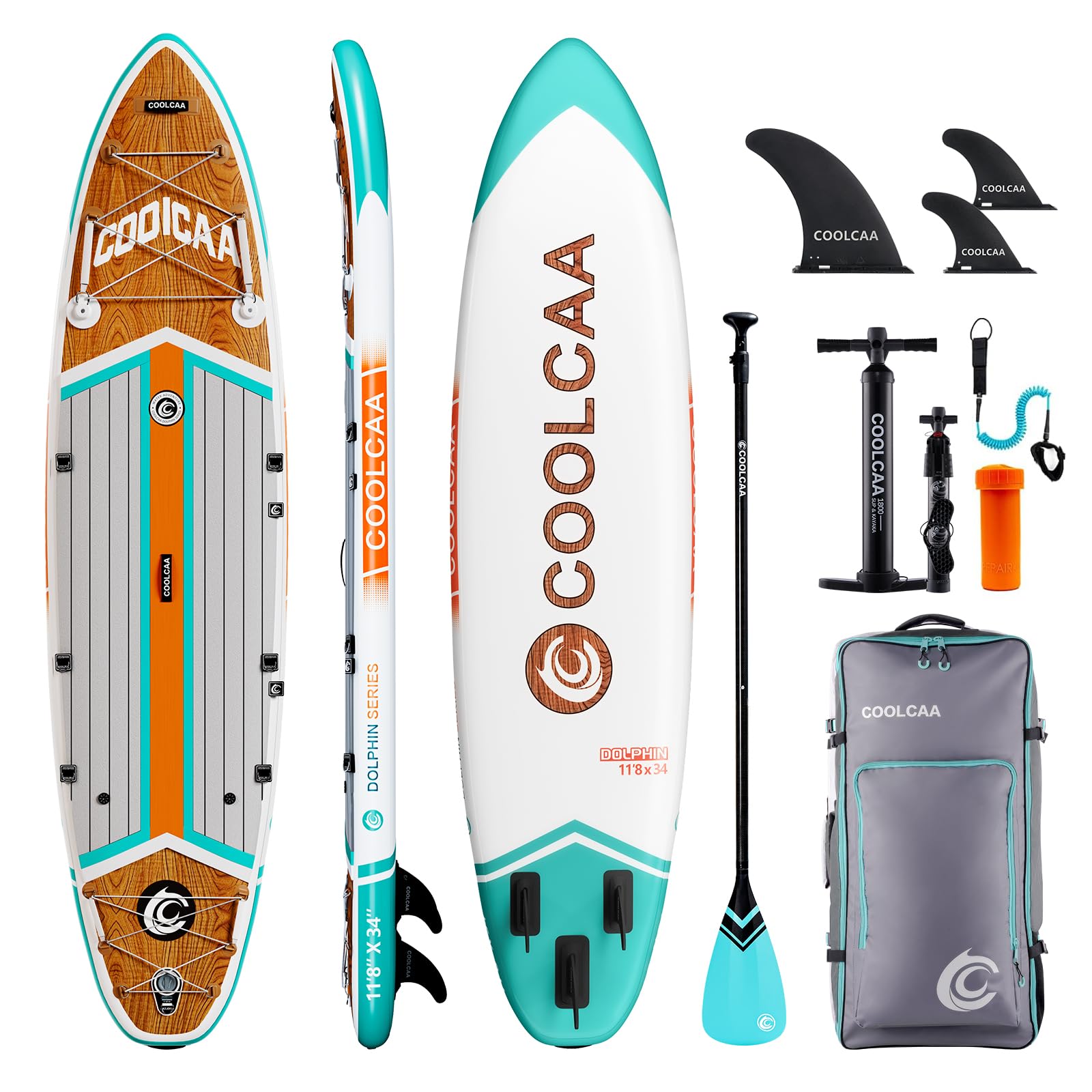 Inflatable Stand Up Paddle Boards with Premium SUP Board Accessories, Stand Up Paddle Board Load up to 460 lbs, Inflatable Paddle Board for Adults 2+1 People/Family/Big Size