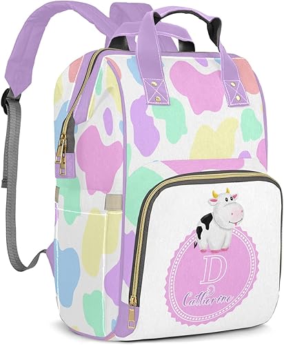 zaaprintblanket Mochila divertida de encargo del bolso de pañales de los animales de la granja para el regalo de, muilti 5, Mochilas Daypack