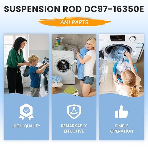 Miniatura 6 de UPGRADE WA45H7000AWA2 WA422PRHDWRAA DC97-16350E Varillas de suspensión para lavadora Sam-sung WA45H7200AW WA45N3050AW WA50R5400AV WA400PJHDWR,