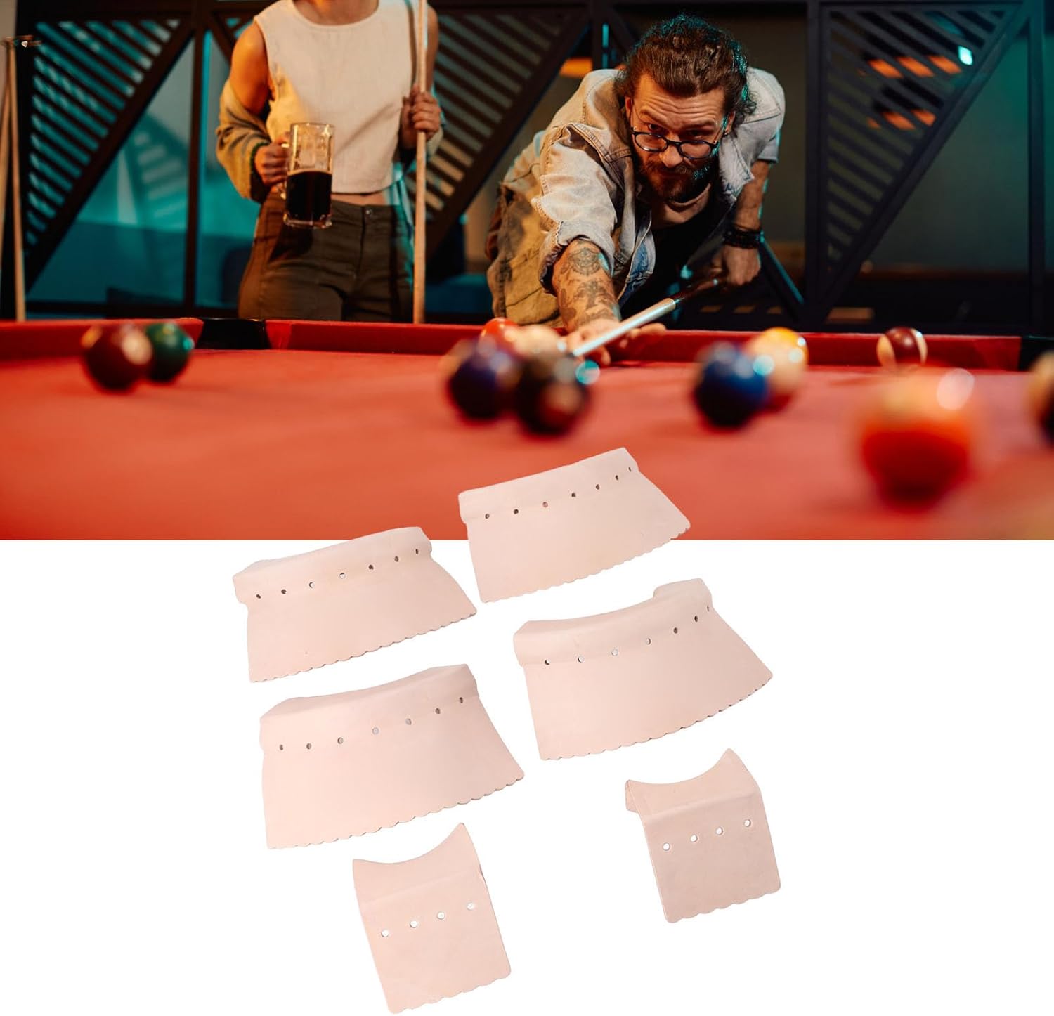 Pool Table Pocket Liner, Leather Billiard Pool Table Pockets Billiard Leather Pocket for Accessory