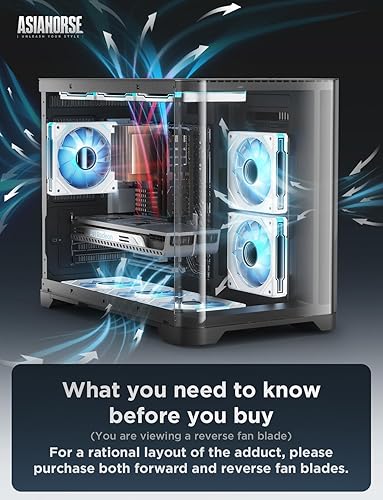 Miniatura 2 de AsiaHorse AMICI-5GT RGB Ventiladores de PC, Infinity Mirror ARGB, ventiladores HDB con rodamientos de velocidades de hasta 1800 RPM con 24 luces