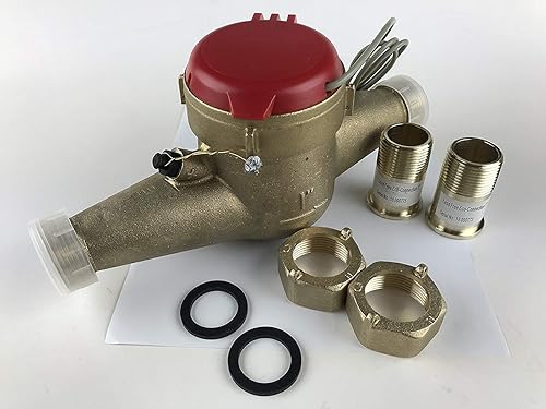 Miniatura 29 de DAE MJ-100 Medidor de agua potable sin plomo NSF61 de 1 pulgada, salida de pulso + acoplamientos, galones