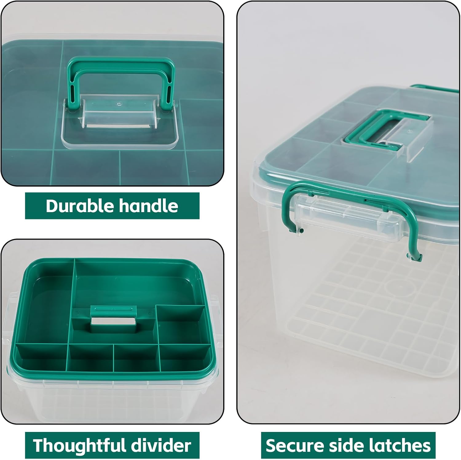 Clear Plastic First Aid Kit Box, Storage Boxes Medical Supplies