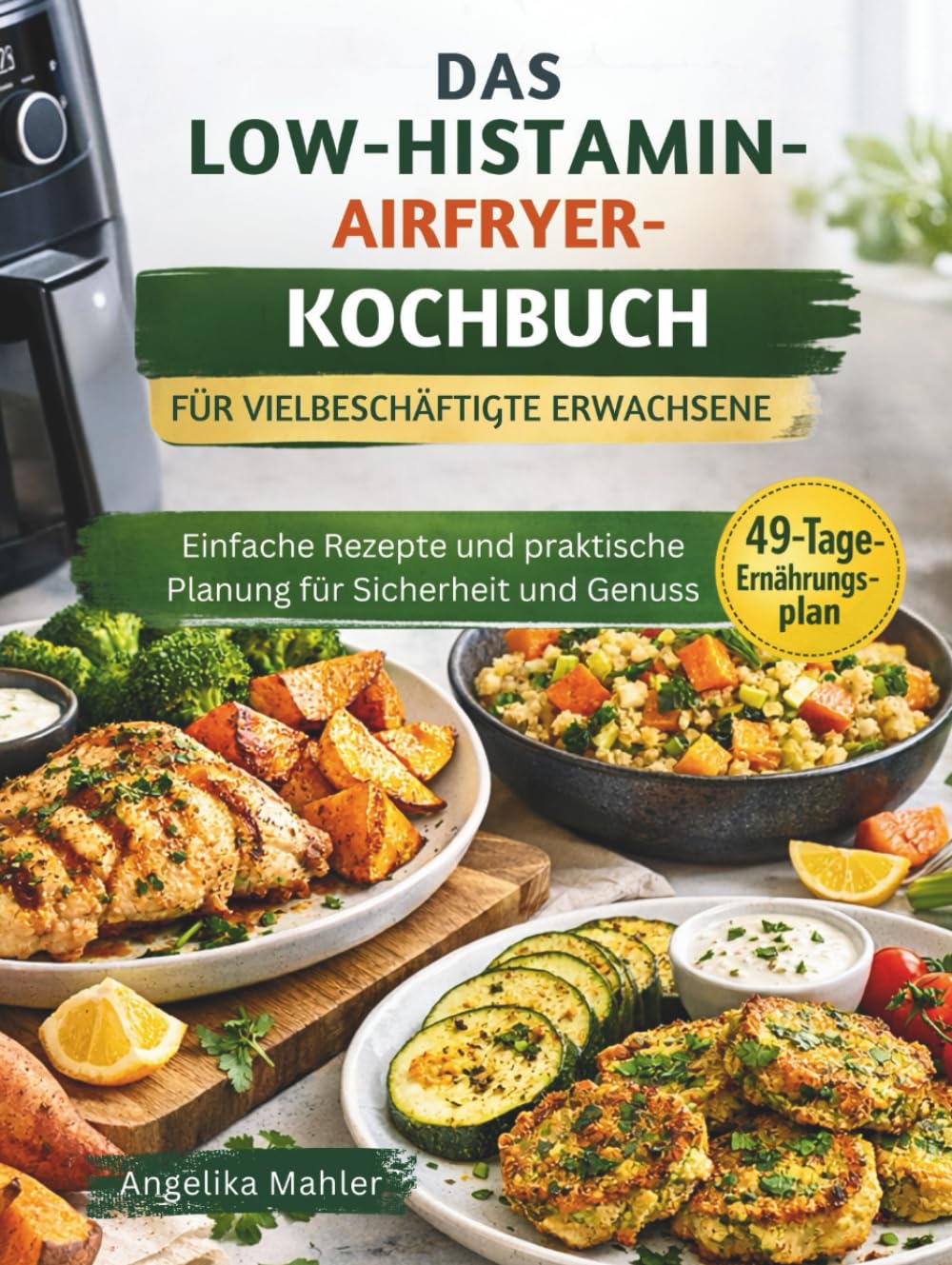 DAS LOW-HISTAMIN-AIRFRYER-KOCHBUCH FÜR VIELBESCHÄFTIGTE ERWACHSENE: Einfache Rezepte und praktische Planung für Sicherheit und Genuss