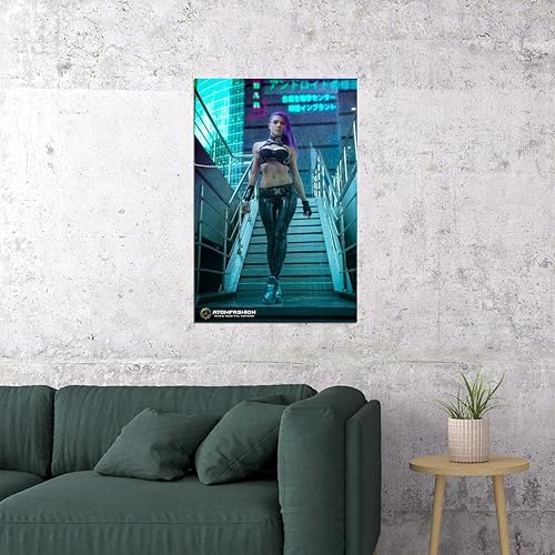 Miniatura 2 de My Joy Collection Cyberpunk HD Photo Hot Babe HQ Sexy Girl Woman Body Pinup para hombres, decoración de pared, arte de pared para hombre, cueva,