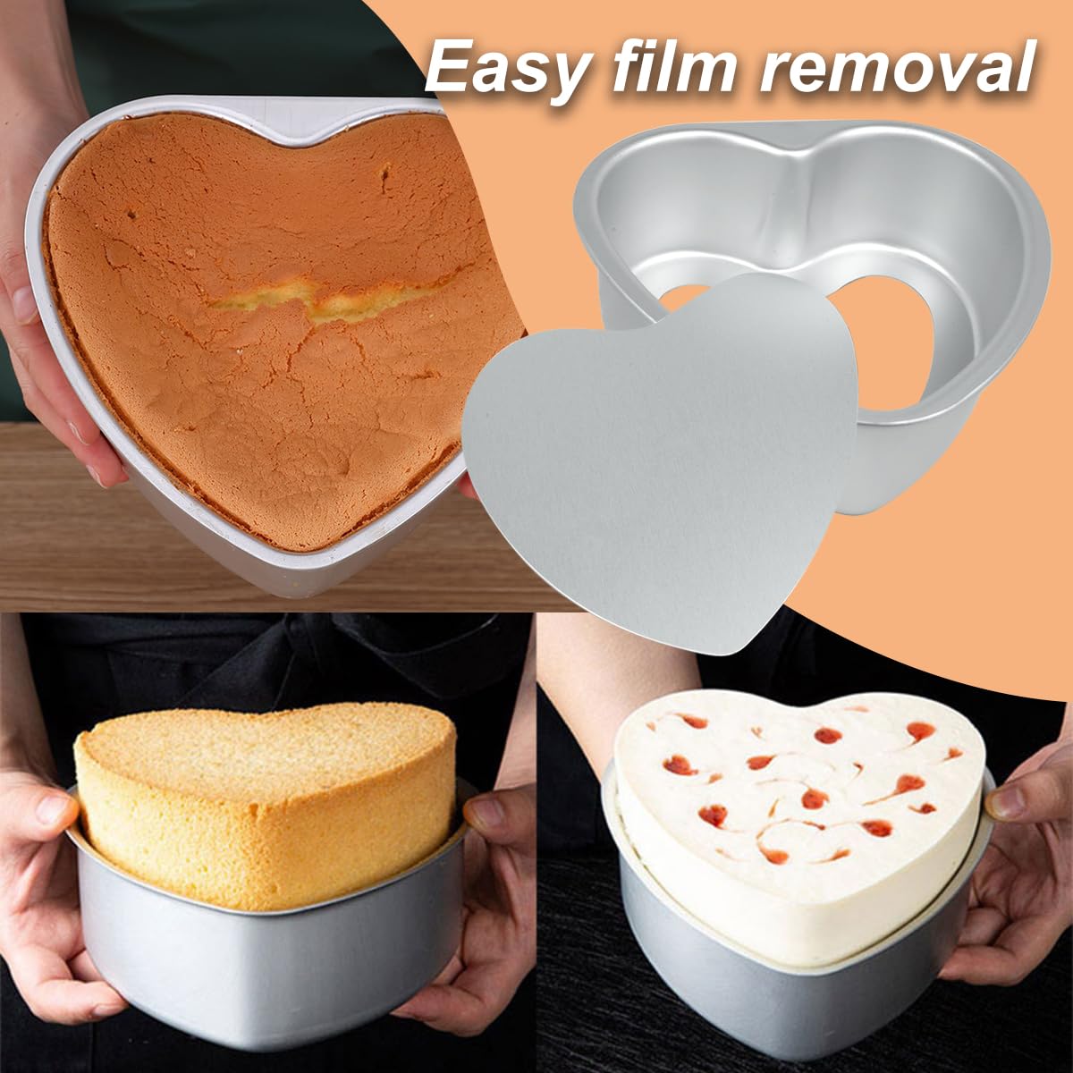 Amazon.co.jp: FRIGIIRE ハートケーキパン 8インチ ノンスティック