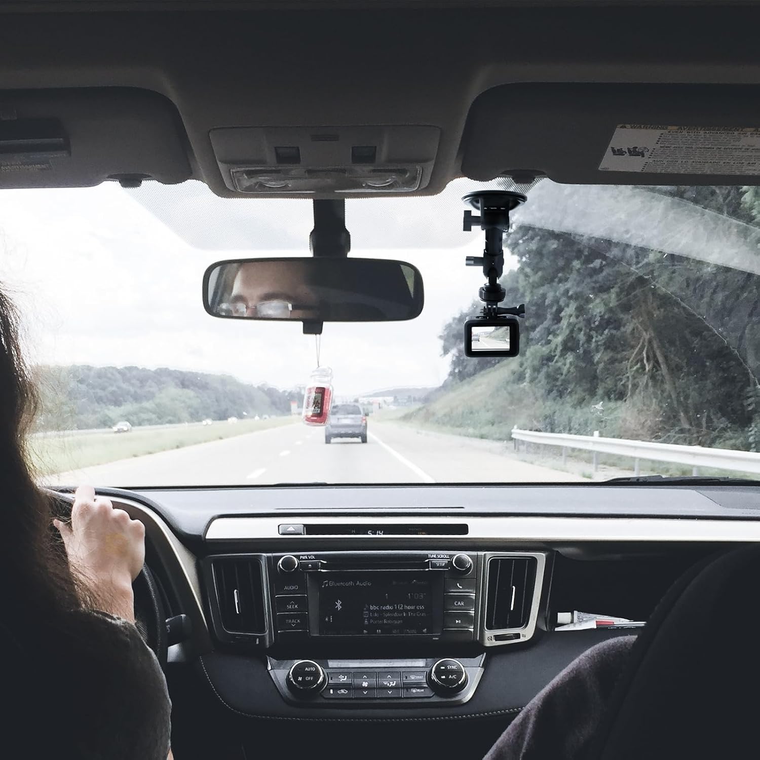 HSU Car Suction Cup Mount for GoPro/Insta 360/DJI Osmo Action Camera, Car Window Holder with 1/4-20 Ball Joint Thread, Perfect for Boats Vehicle Windshield & Window - Image 2