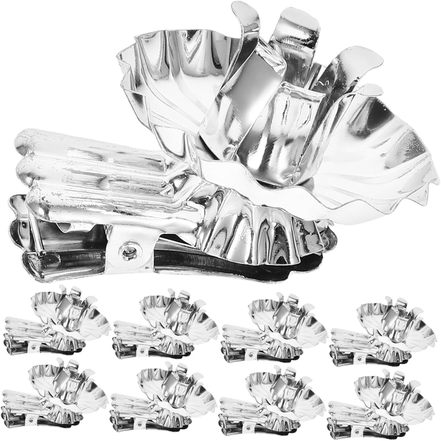 Taper Candle Holders Christmas Elements Metal Clips for Tree Decor 36pcs