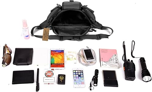 Miniatura 8 de ArcEnCiel resistente al agua Táctico Cinturón de cadera Cintura Pack Bolsa Fanny Militar Packs Bolsa para senderismo escalada al aire libre Bumbag