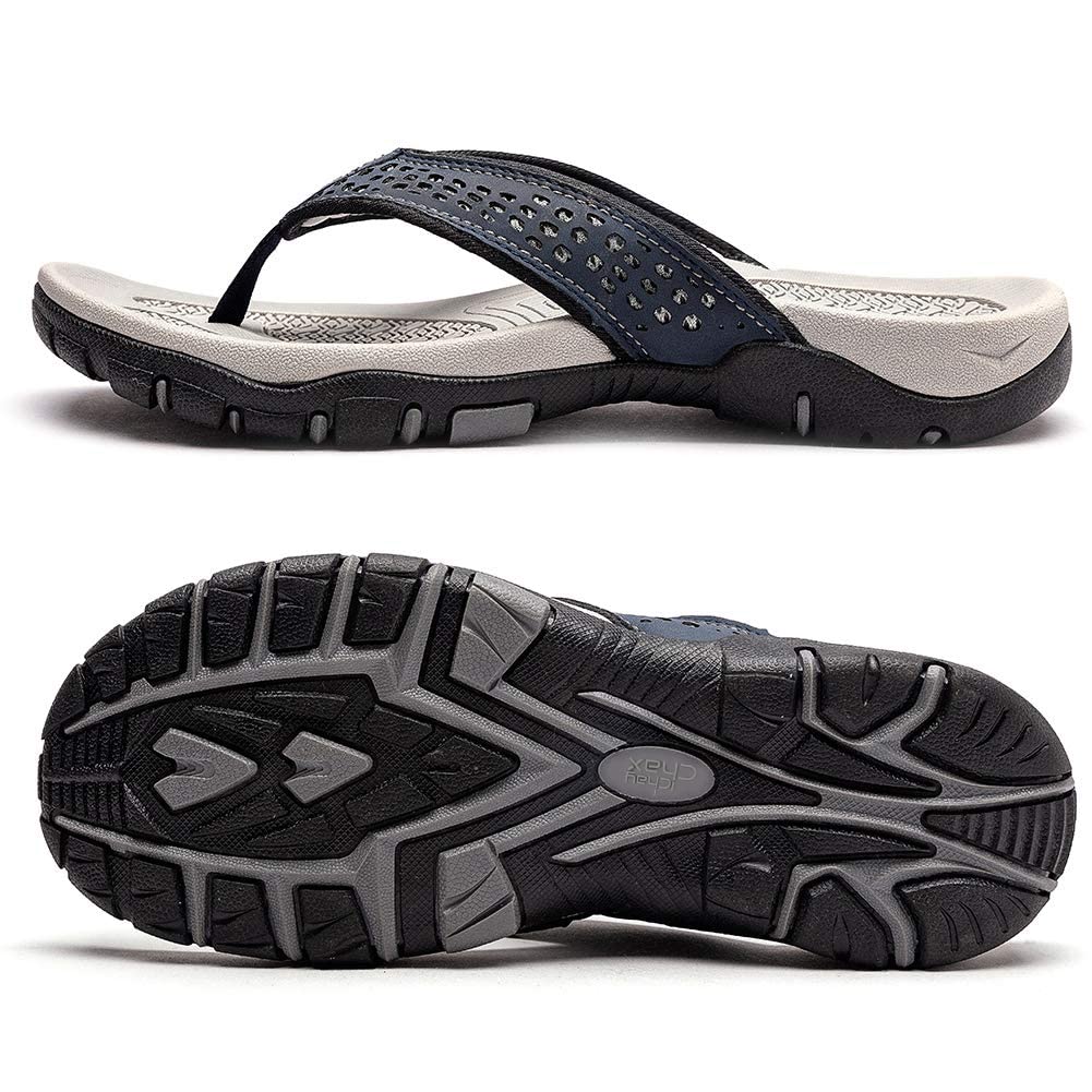 ChayChax Infradito Uomo Scarpe da Spiaggia e Piscina Antiscivolo Sandali Sportivi Pantofole Ciabatte da Mare Gomma Suola per Sostegno dell'Arco