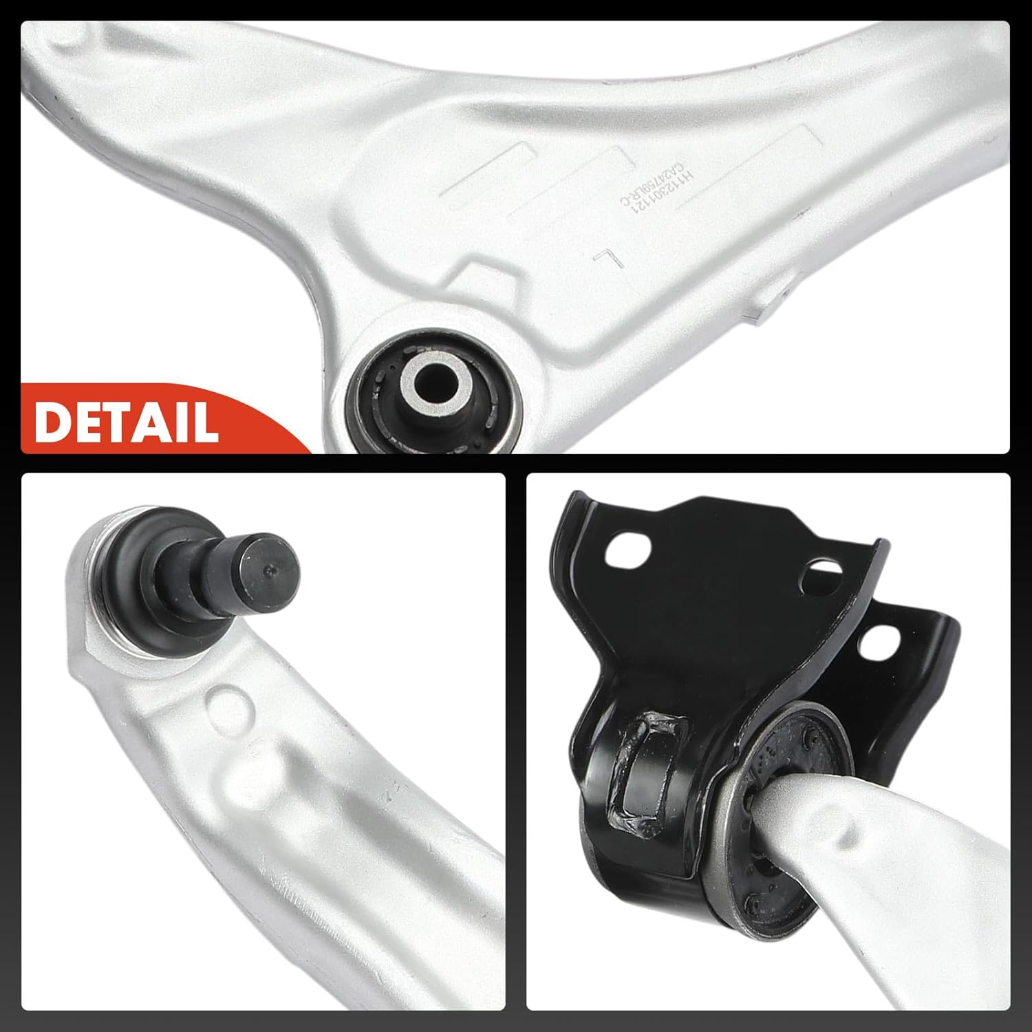 A-Premium 2 x Front Lower Control Arm, with Ball Joint & Bushing, Compatible with Land Rover Range Rover Evoque 2012-2018