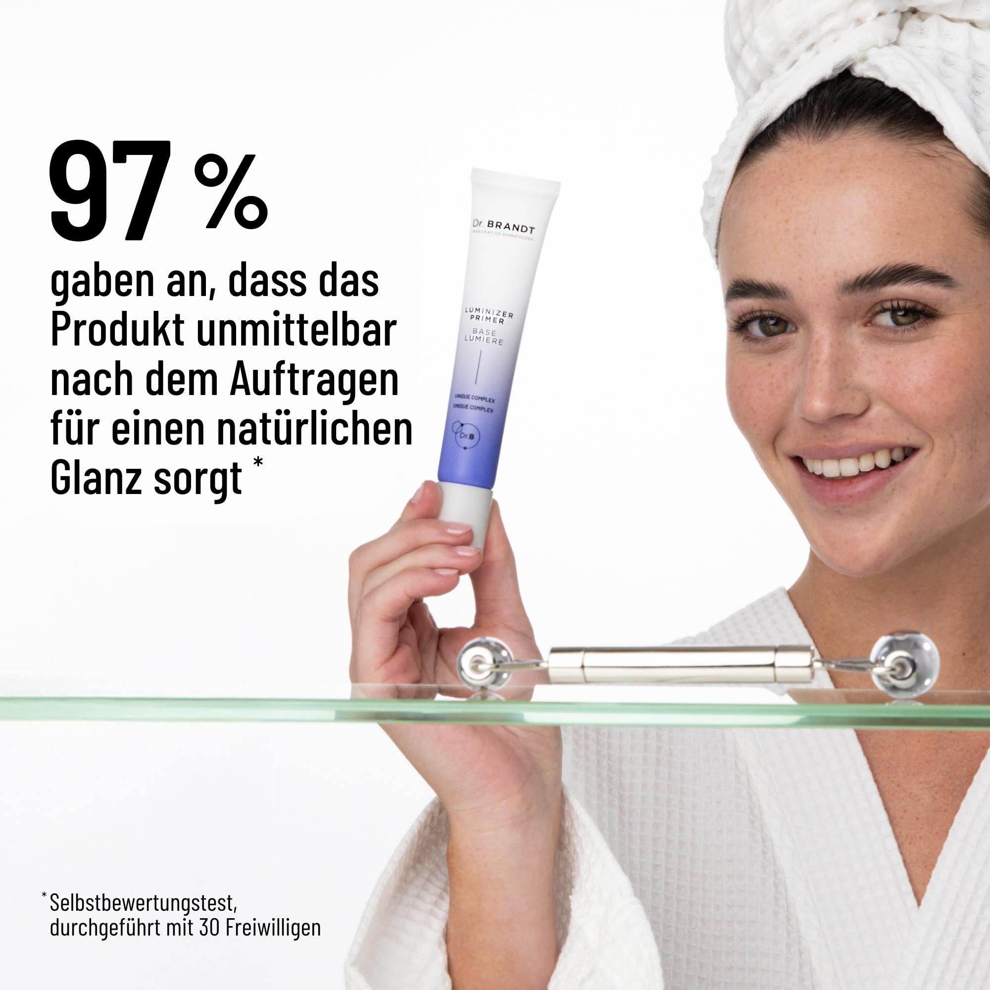 Dr. Brandt Pores No More Luminizer Primer - Kaschiert Poren und Unebenheiten, schafft eine glatte Oberfläche für die Grundierung + sorgt für einen strahlenden, makellosen Teint - 30 ml