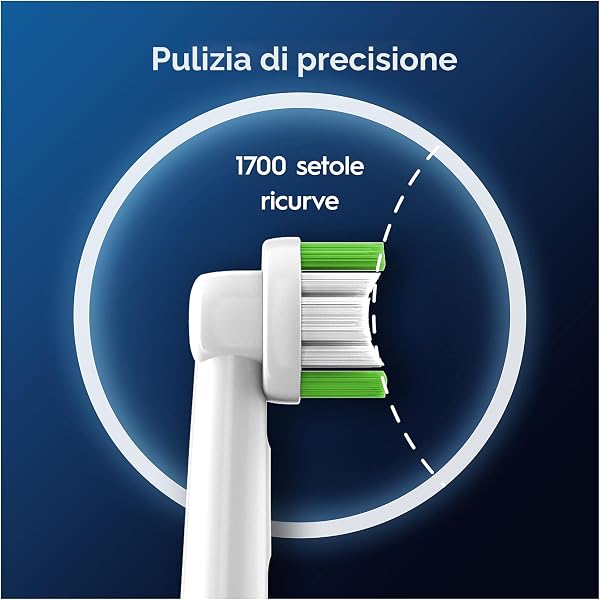 Oral-B Testine Di Ricambio per Spazzolino Elettrico Oral B, 10 Testine Pro Precision Clean Bianche Autentiche, Confezione Adatta Alla Buca Delle Lettere - 4