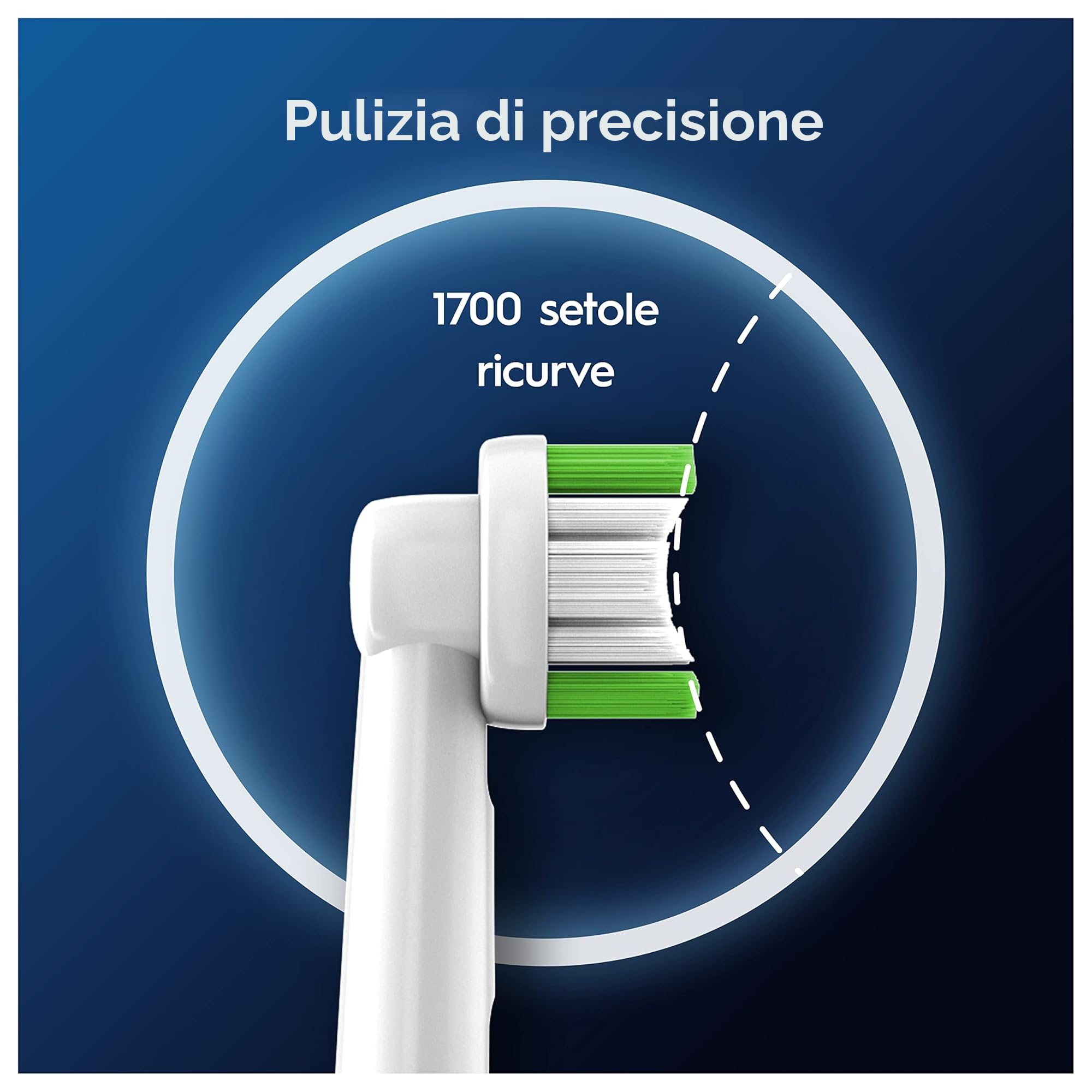 Oral-B Testine di Ricambio Pro Precision Clean, Bianche, 10 Ricambi - 10 Testine di Ricambio per Spazzolino Elettrico, Autentiche, Confezione Adatta alla Buca delle Lettere