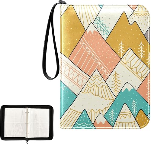 Miniatura 2 de Mountains - Carpeta de 4 bolsillos para tarjetas coleccionables de poliuretano con cremallera y 400 bolsillos laterales de carga, libro de tarjetas