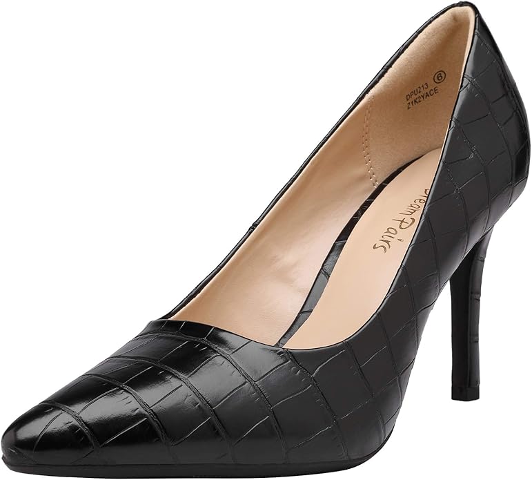 DREAM PAIRS Women's High Stiletto Heels Pointed Toe Pumps Shoes