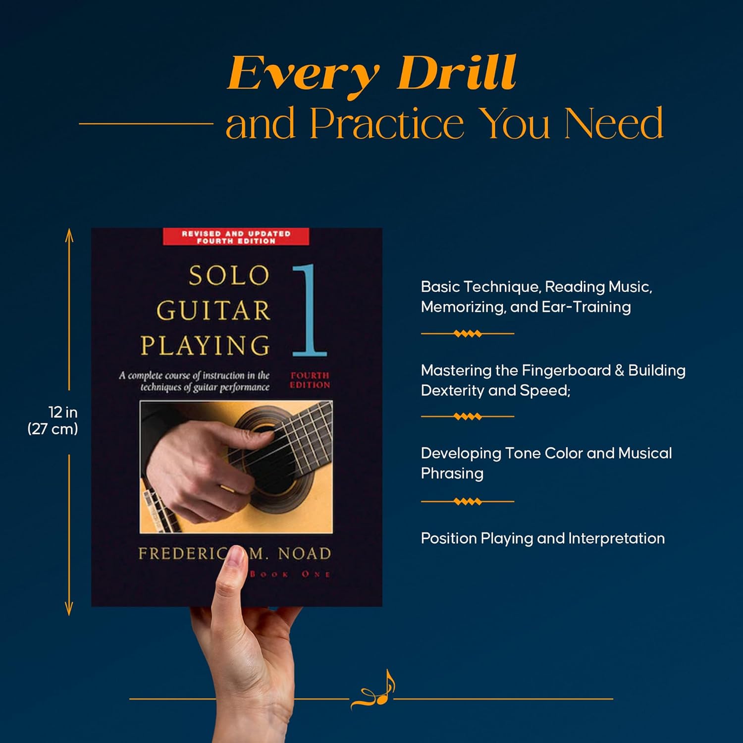 Solo Guitar Playing Book 1 Fourth Edition by Frederick Noad | Classical Guitar Method for Beginners and Students | Guitar Technique and Music Theory Book with Chords Exercises and Repertoire - Image 13