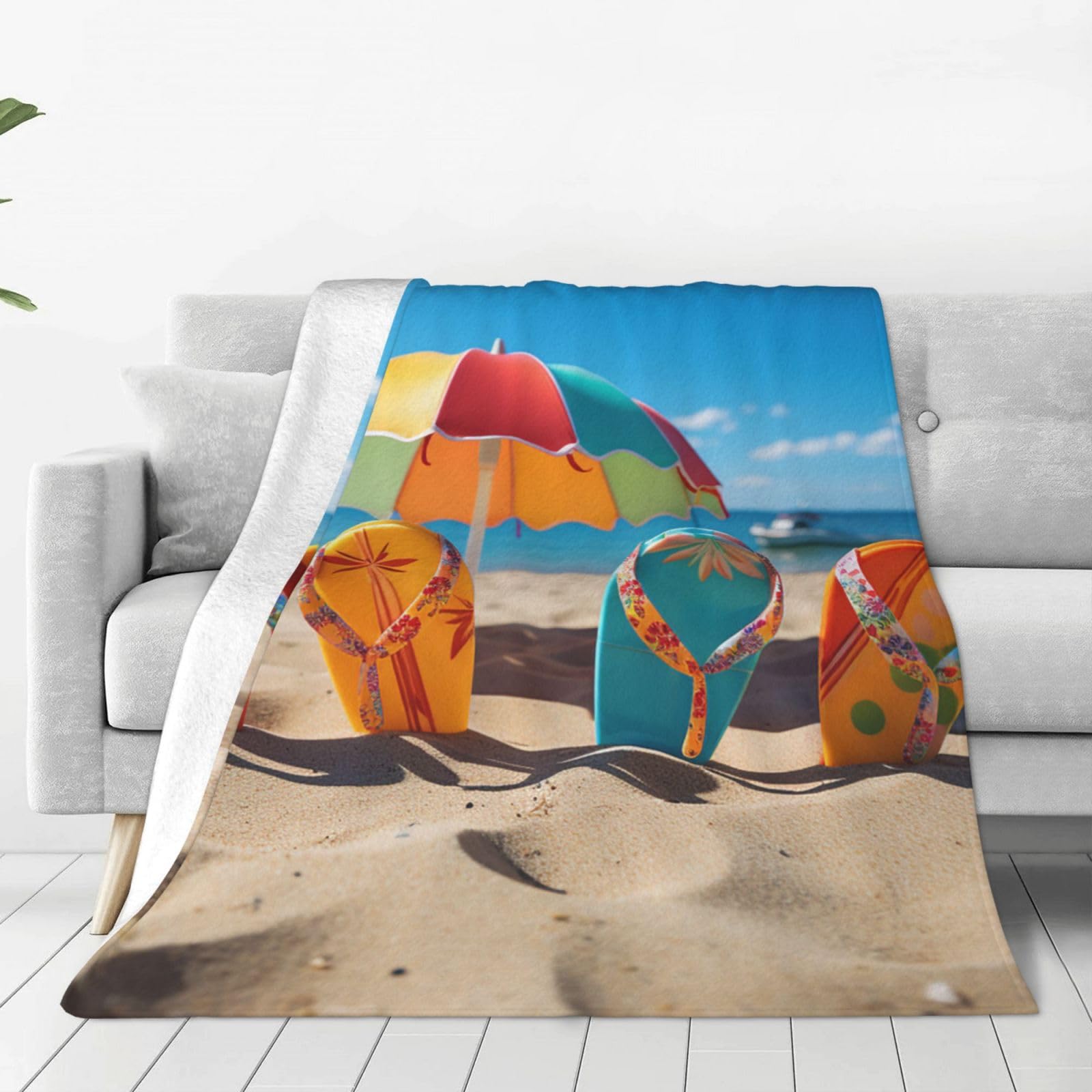 Couverture polaire en flanelle 203x152 cm idéale pour cocooning sur le canapé et voyages