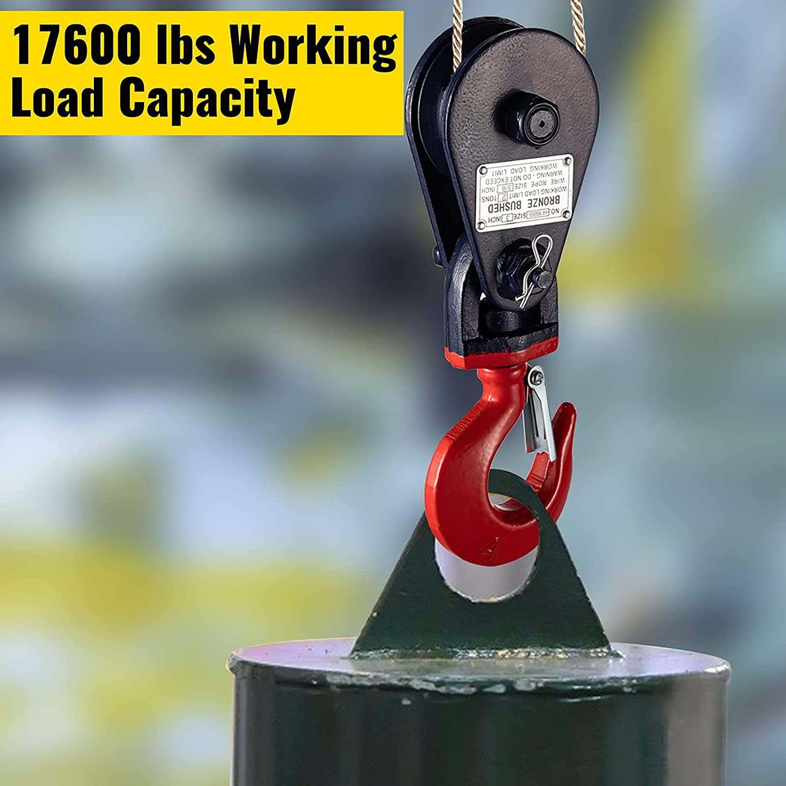 Lv.life Poulie Pivotante En Acier Inoxydable Corde De Levage De