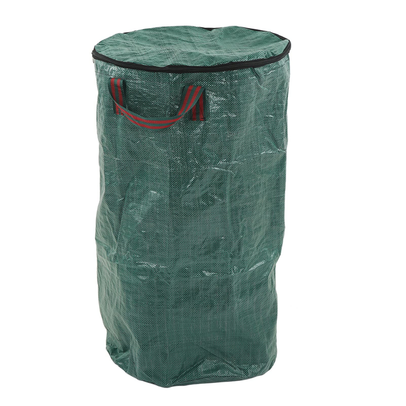 2 sacchetti per rifiuti da giardino, sacchetto verde riutilizzabile per raccolta foglie anti-calore con manico (120L/32Gal 45x76cm /17.7x29.9in)