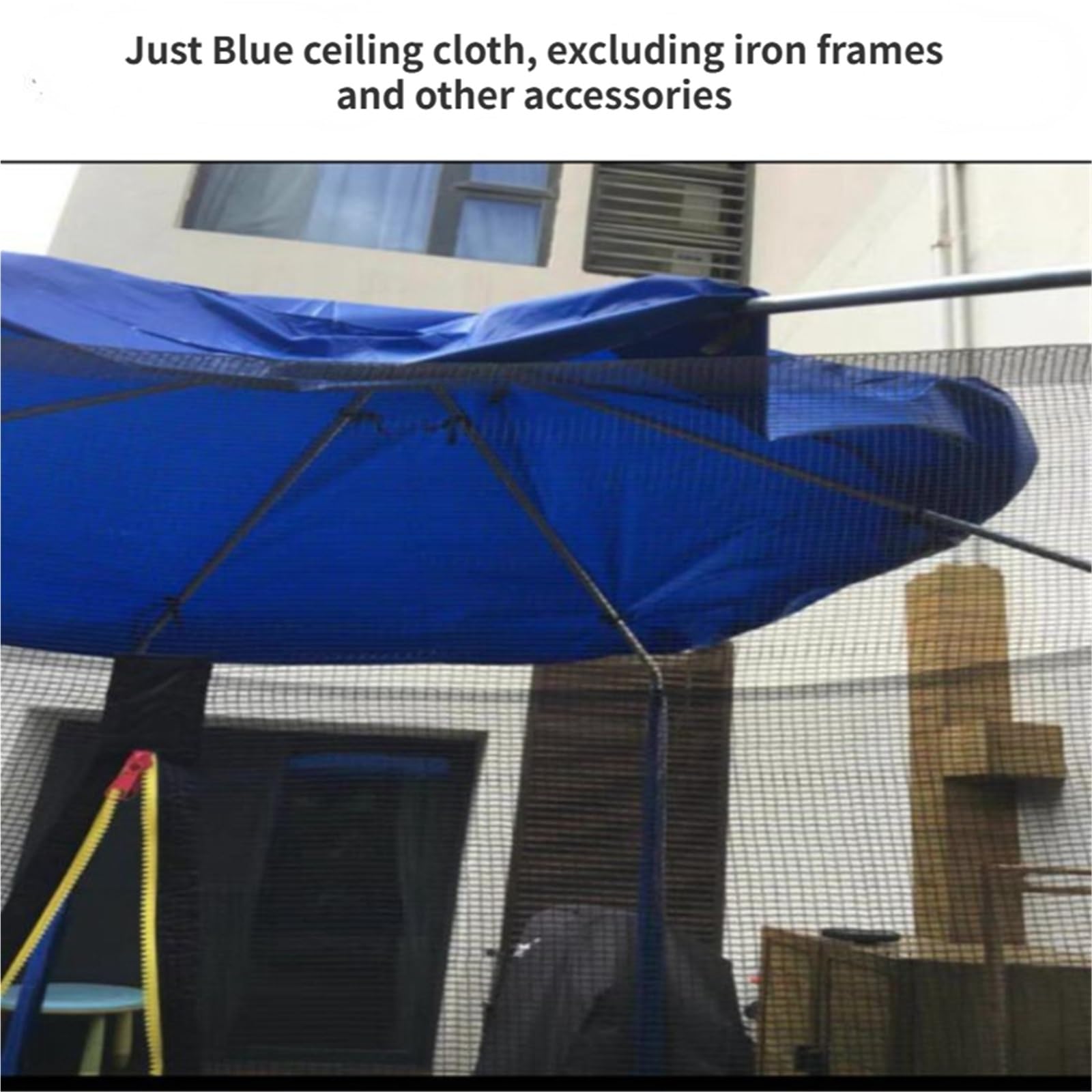 6-12 Feet Jumping Trampolines Tent Jump Bed Sunshade Cloth No Poles Trampoline Accessories para Patio, Zona de Juegos, Exterior