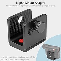 Vista 2 de Adaptador de montaje de trípode para Leica 1200 1600 2000 2400 2700 2800 3500 Rangemaster CRF Telémetro láser integrado Arca Swiss Placa