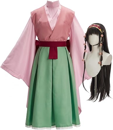 haikyuu Women Hunter Cosplay with Hair Accessories Kimono Top Skirt Vest Costume Halloween Comic Con