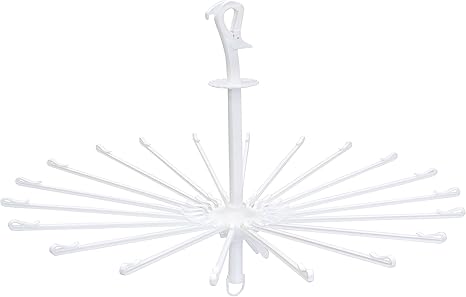 Amazon Co Jp 東和産業 洗濯 物干し ハンガー ホワイト 約f78 49 5cm Elbパラソルハンガーキャッチ式 ホーム キッチン